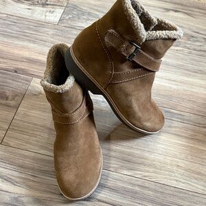 Earth Hutton Water Repellent Suede Booties